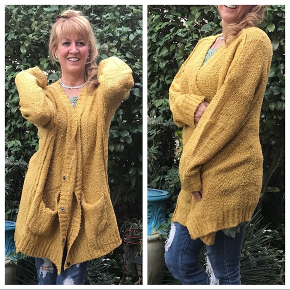 Boom-Chicka-Boom! Oversized Button-Down Cardigan - Picture 2 of 8